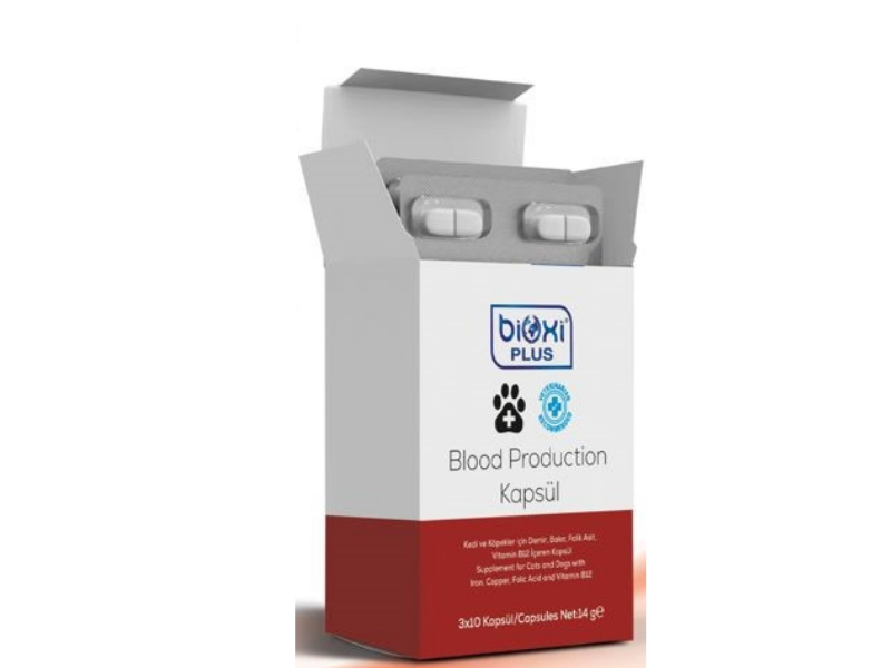 BLOOD PRODUCTİON Evcil Hayvanınıza Daha Sağlıklı Bir Yaşam İçin Kan Üretimini Destekleyici Tablet